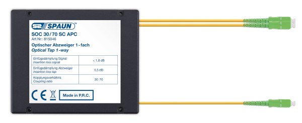 Optički oduzimač signala 1 na 2, 30:70/1.8:5.5dB, SC/APC