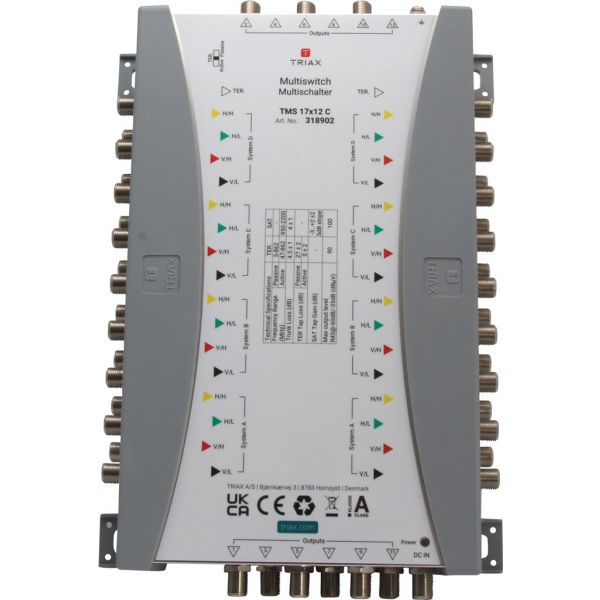 Kaskadni multiswitch, 16xMF/1xZEM, 12 izlaza, aktivni/pasivni